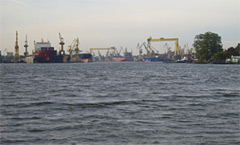 Seehafen mit Werftanlagen, Stettin Seehafen mit Werftanlagen, Stettin